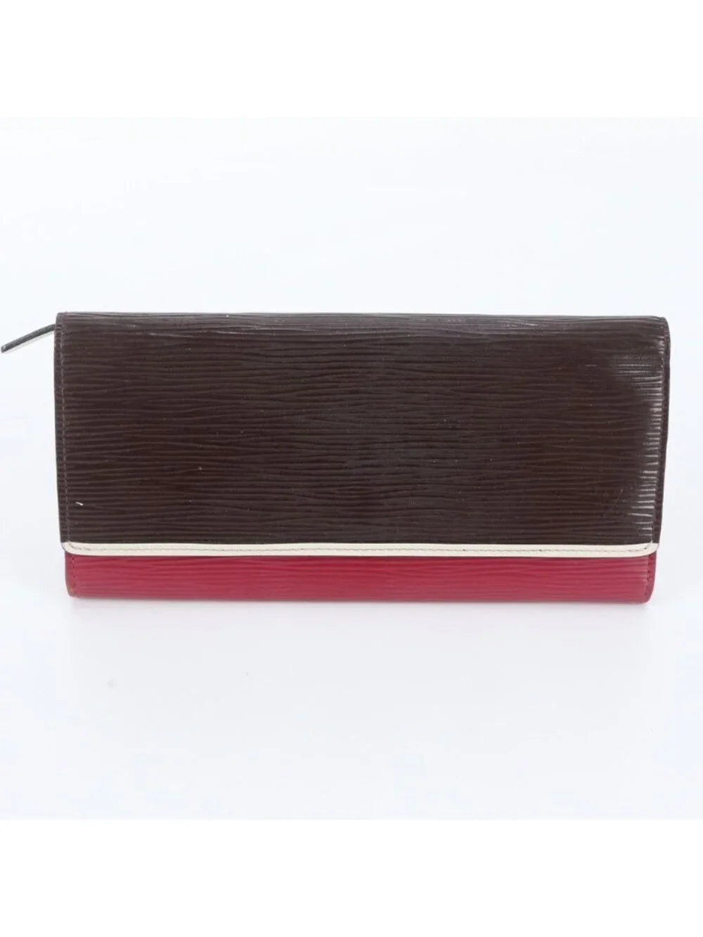 Louis Vuitton Epi Portefeuille Flor Leather Wallet Zip Around